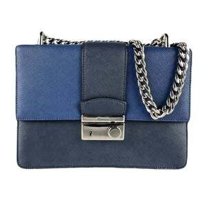PRADA Blue Leather Shoulder Bag